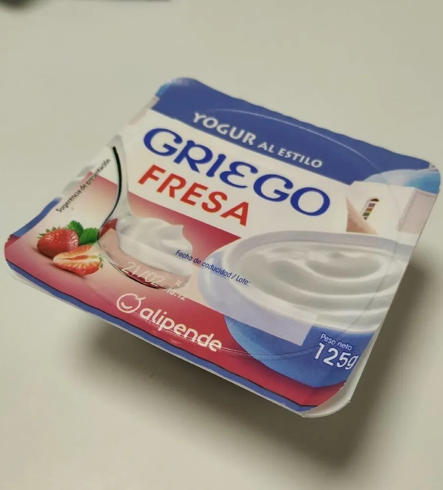Yogur griego fresa