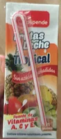 Frutas y leche tropical