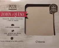 Pizza jamón y queso