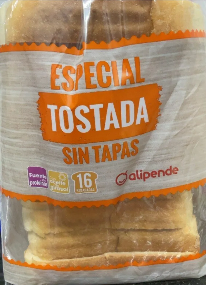especial tostada sin tapas