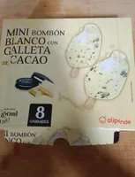 Mini bombón blanco con galleta de cacao