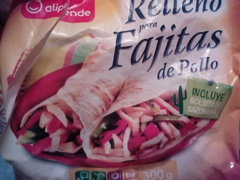 Relleno para Fajitas de Pollo