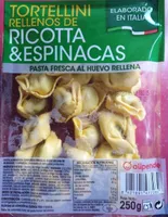 Tortellini rellenos de ricotta y espinacas