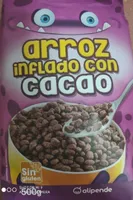 Arroz inflado con cacao