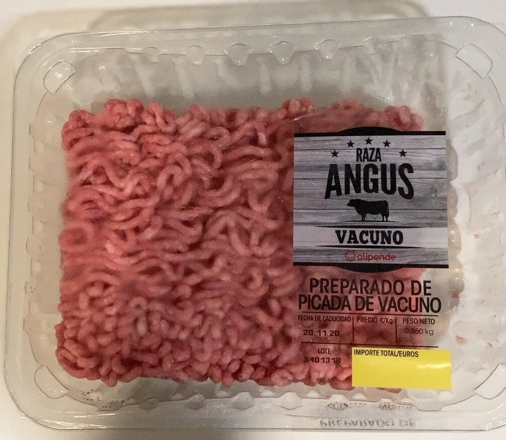 Preparado de picada de vacuno