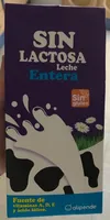 Leche entera sin lactosa