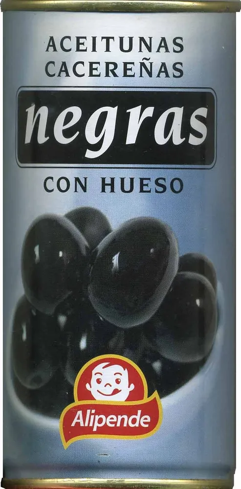 Aceitunas negras cacereñas con hueso