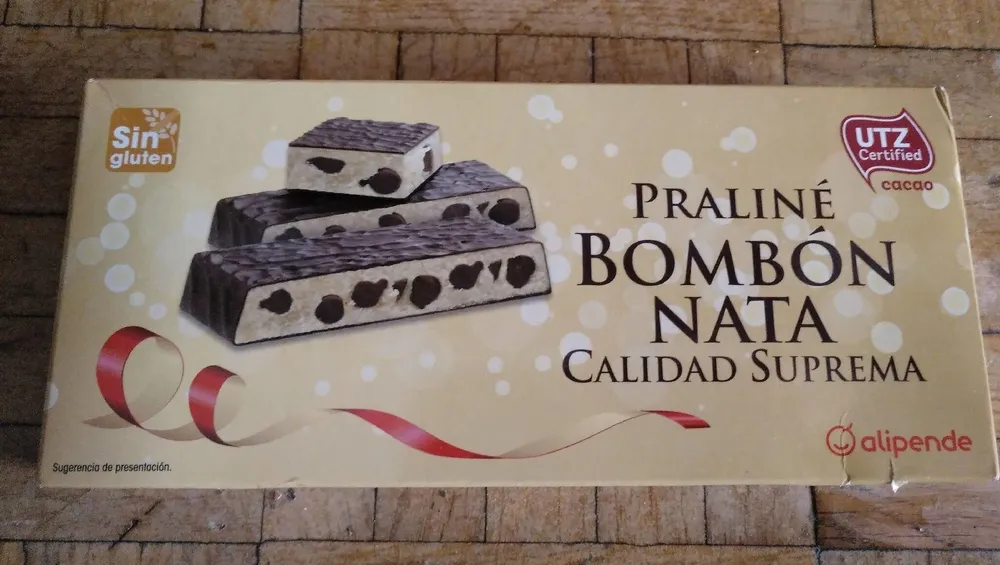 Praliné bombón nata
