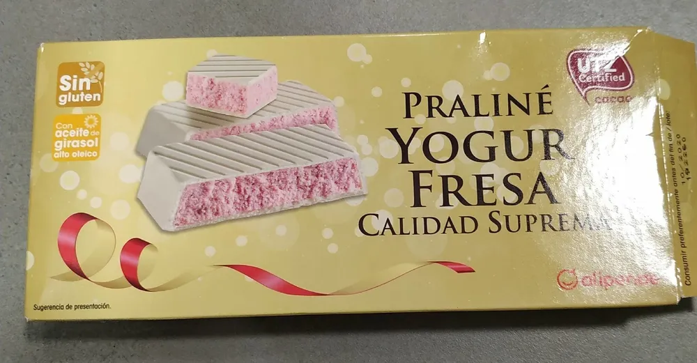 Praliné yogur fresa