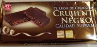Turrón de chocolate crujiente negro