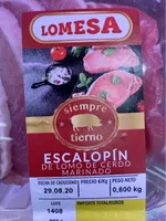 Escalopín de lomo de cerdo marinado