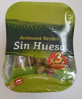 Aceitunas verdes sin hueso