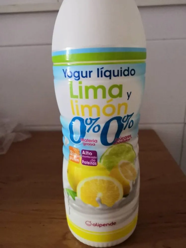 Yogur líquido lima y limón 0%