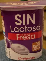 Yogurt fresa sin lactosa