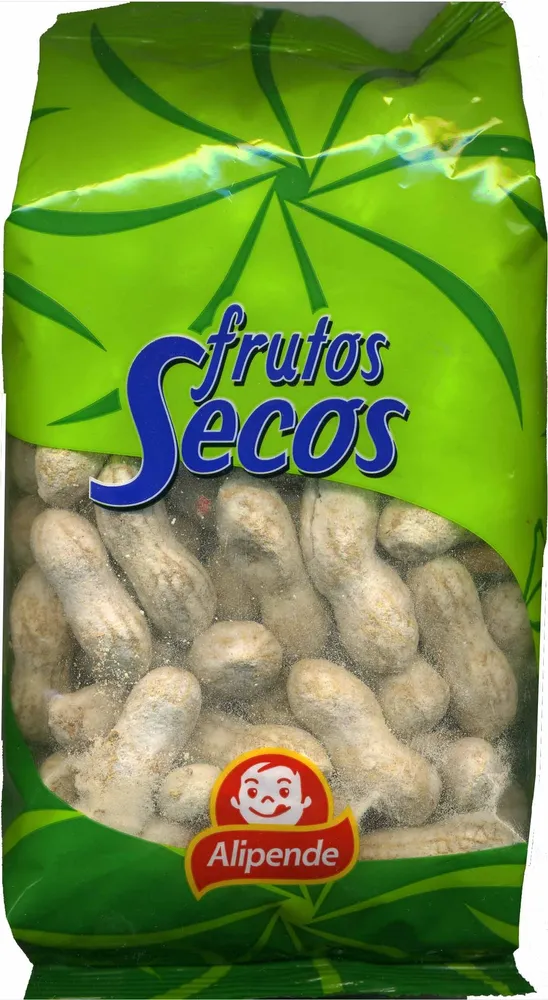 Cacahuetes con cáscara tostados con sal