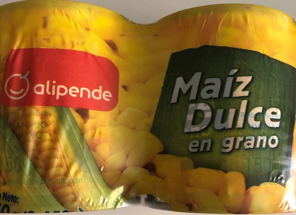 Maíz dulce en grano