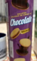 Galletas rellenas de chocolate