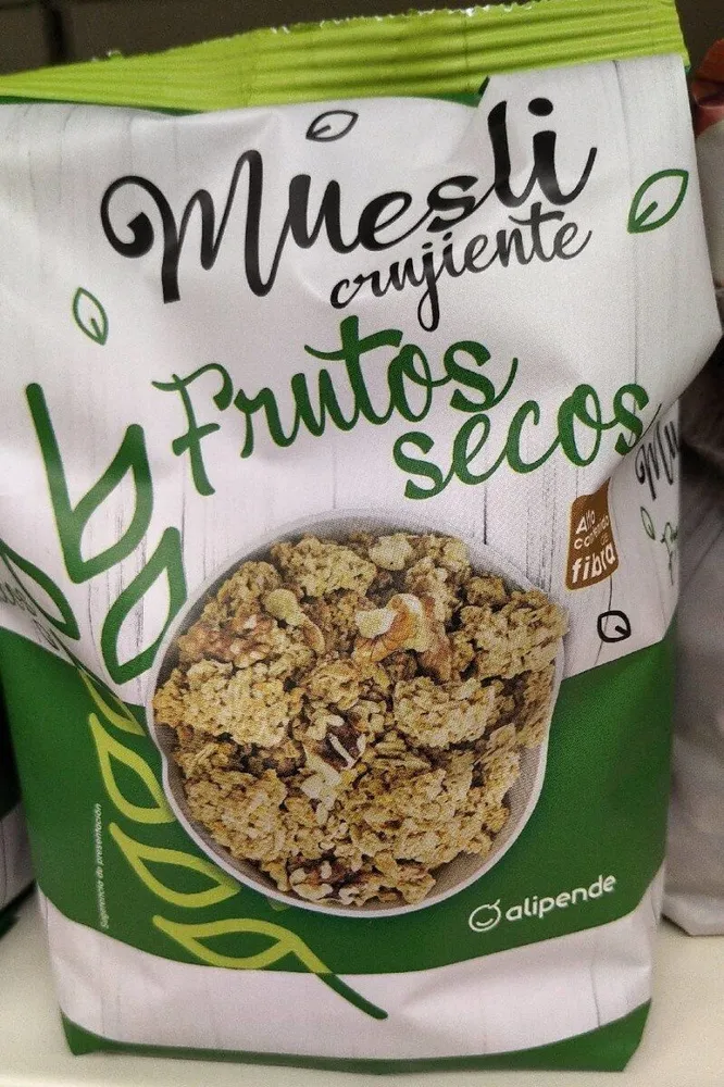 Muesli crujiente frutos secos
