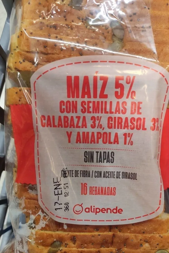 Pan Bimbo maiz