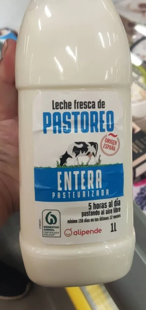 Leche fresca de pastoreo