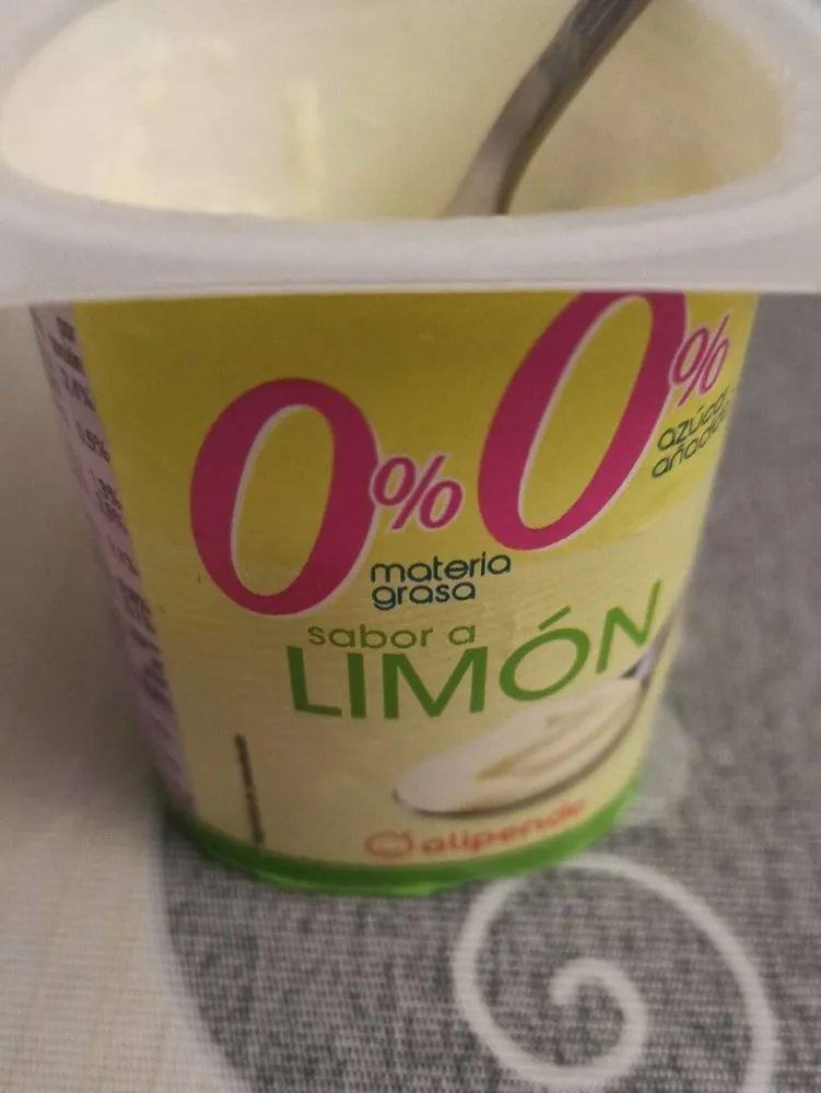 Yogur sabor a limón 0%