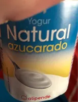Yogur natural azucarado