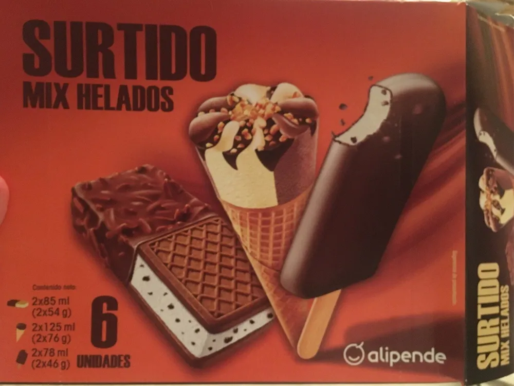 Surtido mix helados