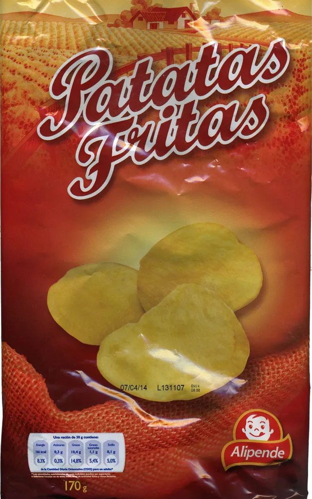 Patatas fritas lisas "Alipende"