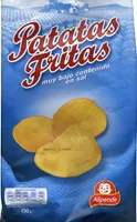 Patatas fritas bajo contenido en sal