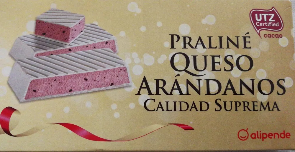 Praliné queso arándanos