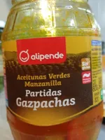 Aceitunas Verdes Manzanilla Partidas Gazpacha