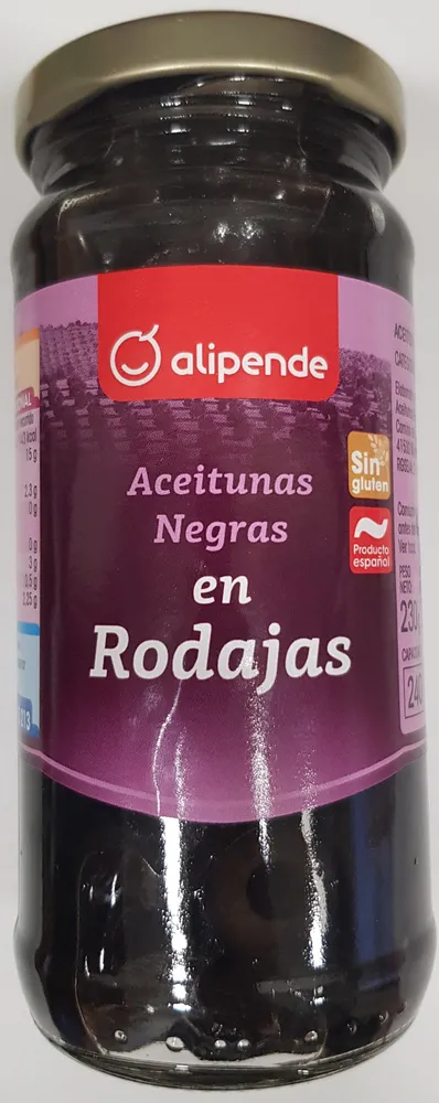 Aceitunas Negras en Rodajas