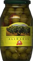 Aceitunas verdes enteras aliñadas "Alipende" Variedad Manzanilla