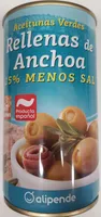Aceitunas verdes rellenas de anchoa