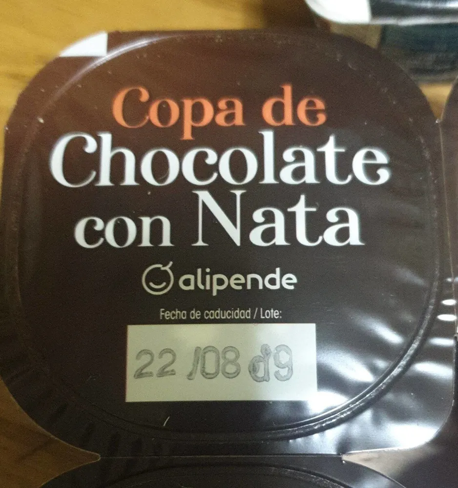 Copa de chocolate con nata