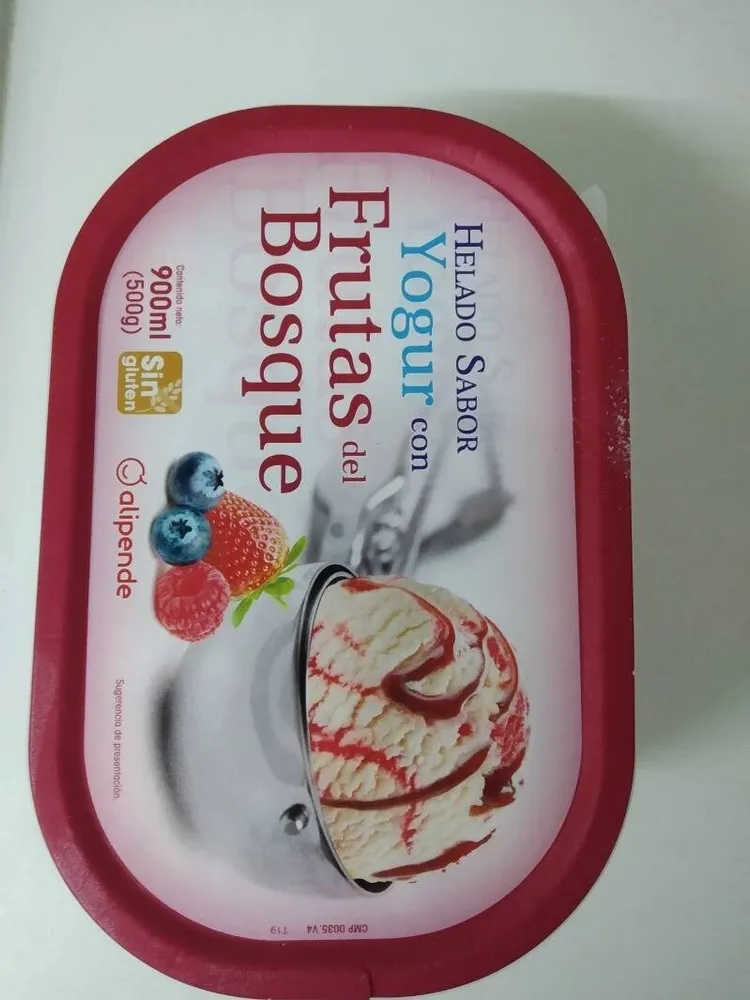 Helado Sabor Yogur con Frutas del bosque