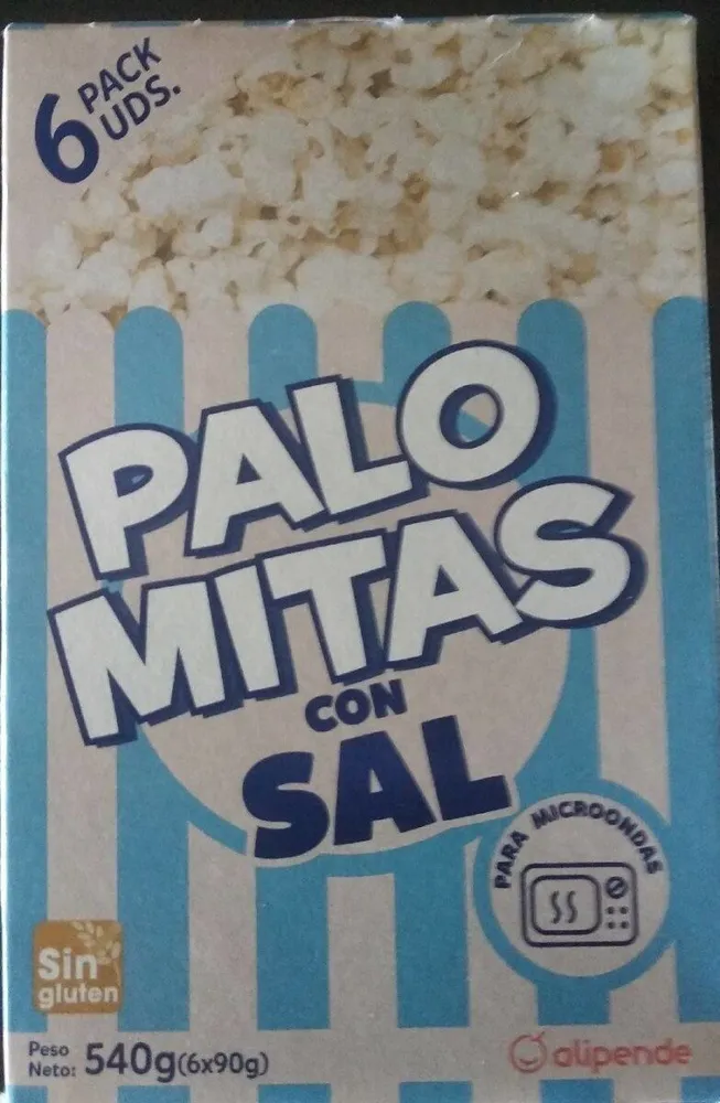 Palomitas con sal Alipende