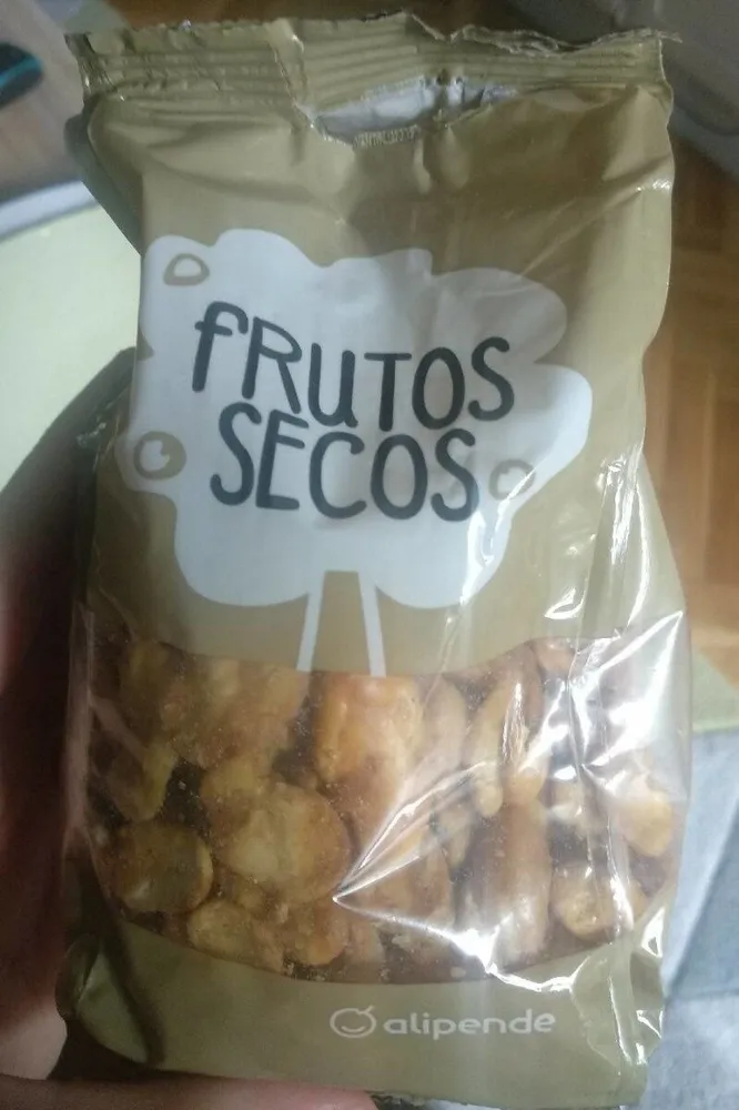 Frutos secos habas fritas