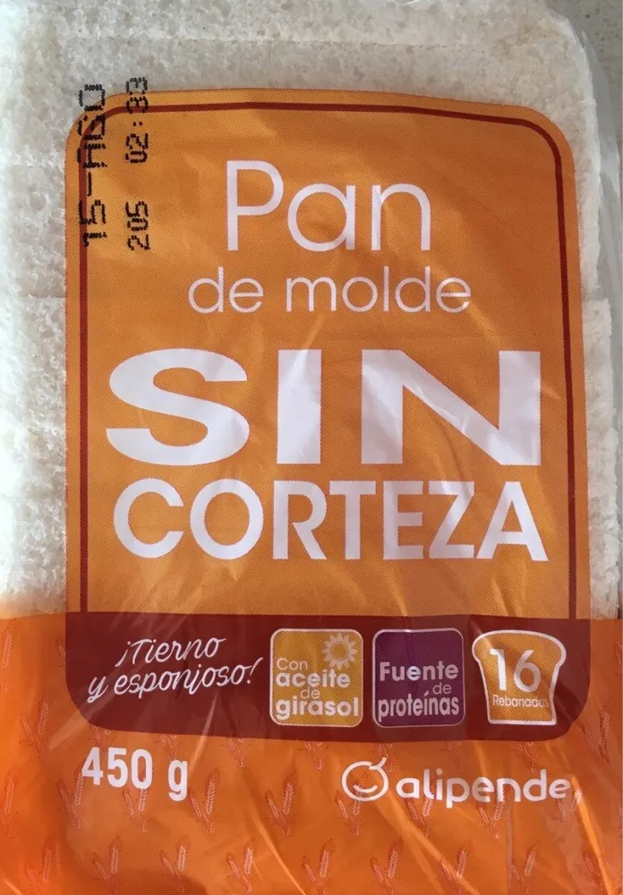 Pan blanco sin bordes