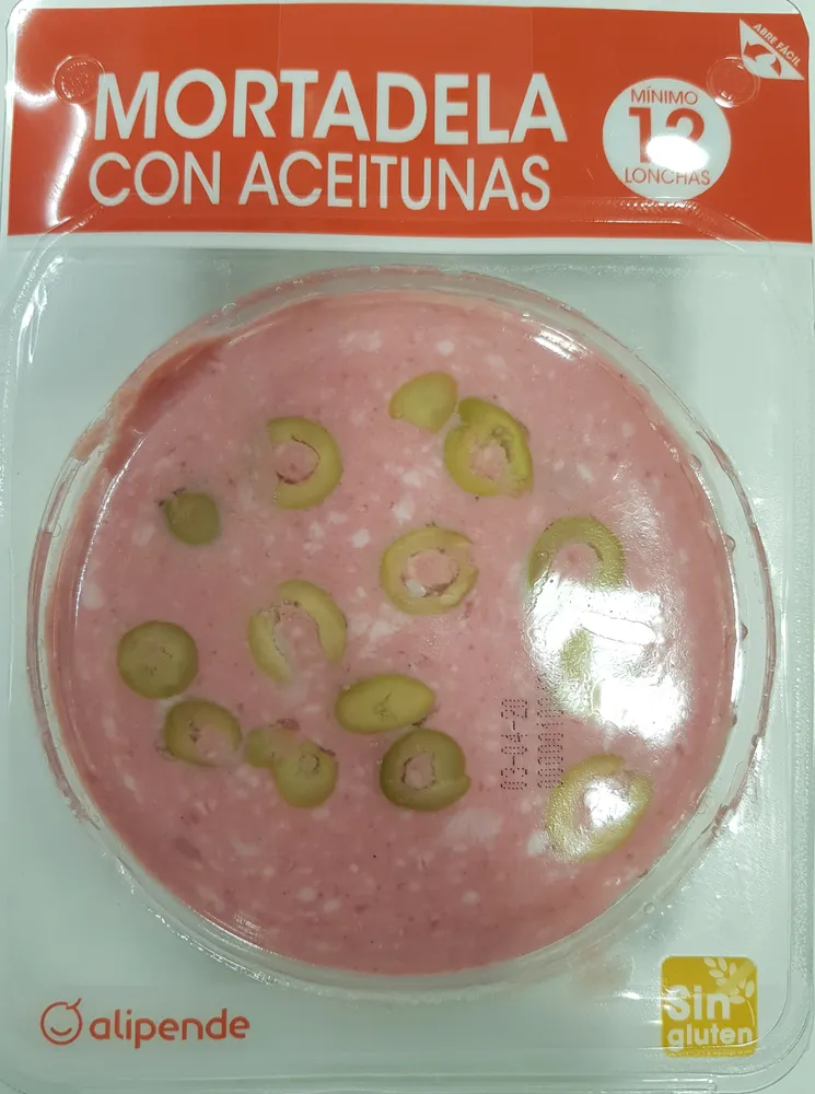 Mortadela con aceitunas