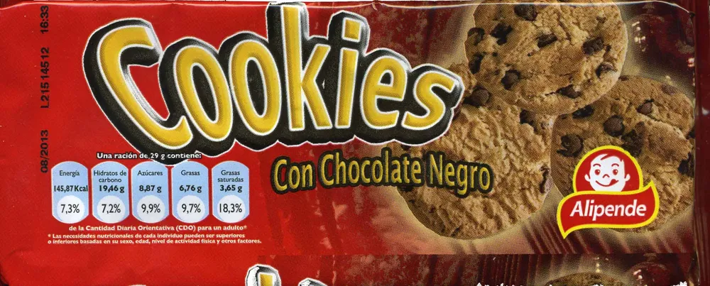 Cookies con chocolate negro