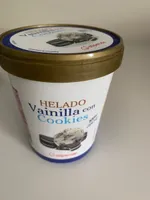 Helado Vainilla con cookies