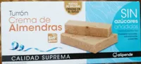 Turrón crema de almendras sin azúcares
