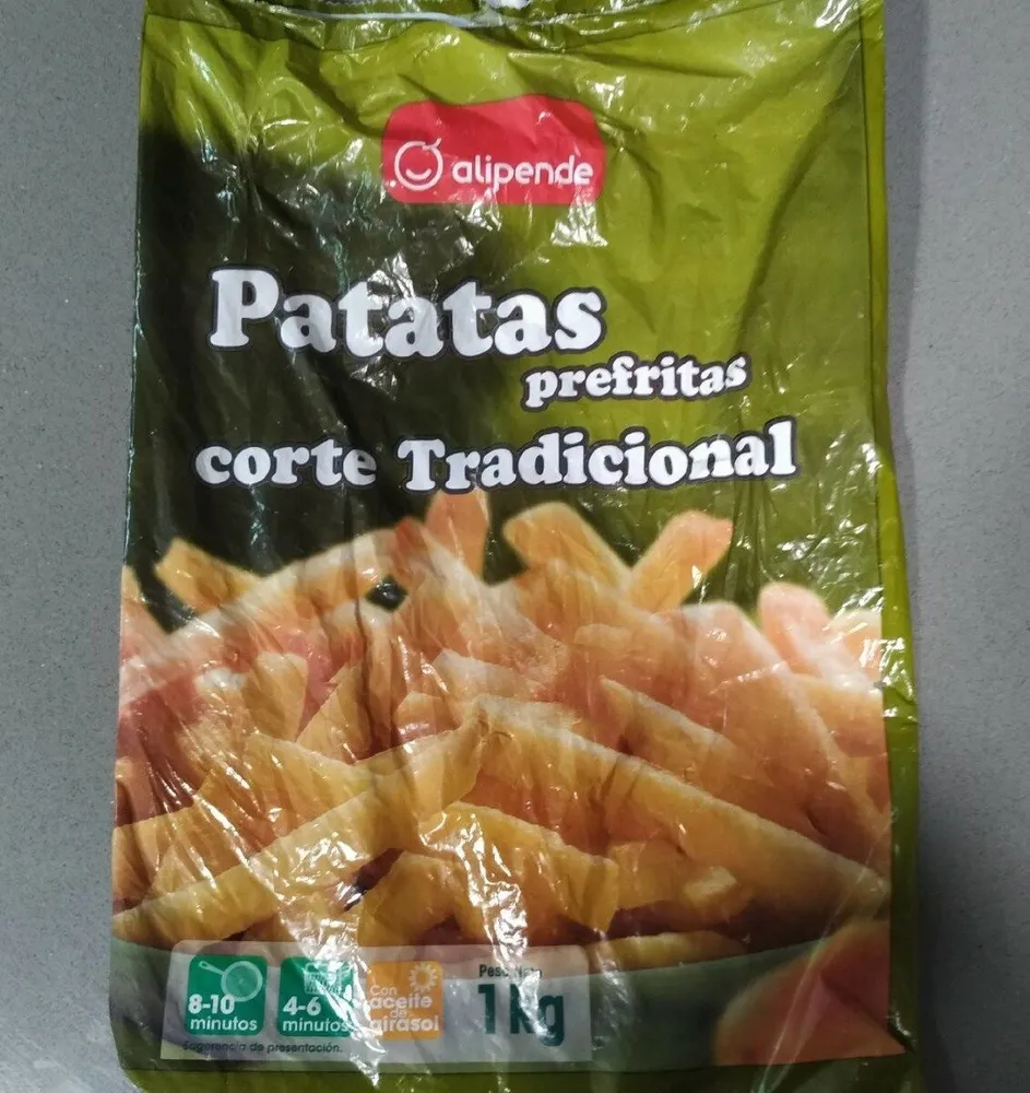 Patatas prefritas corte tradicional
