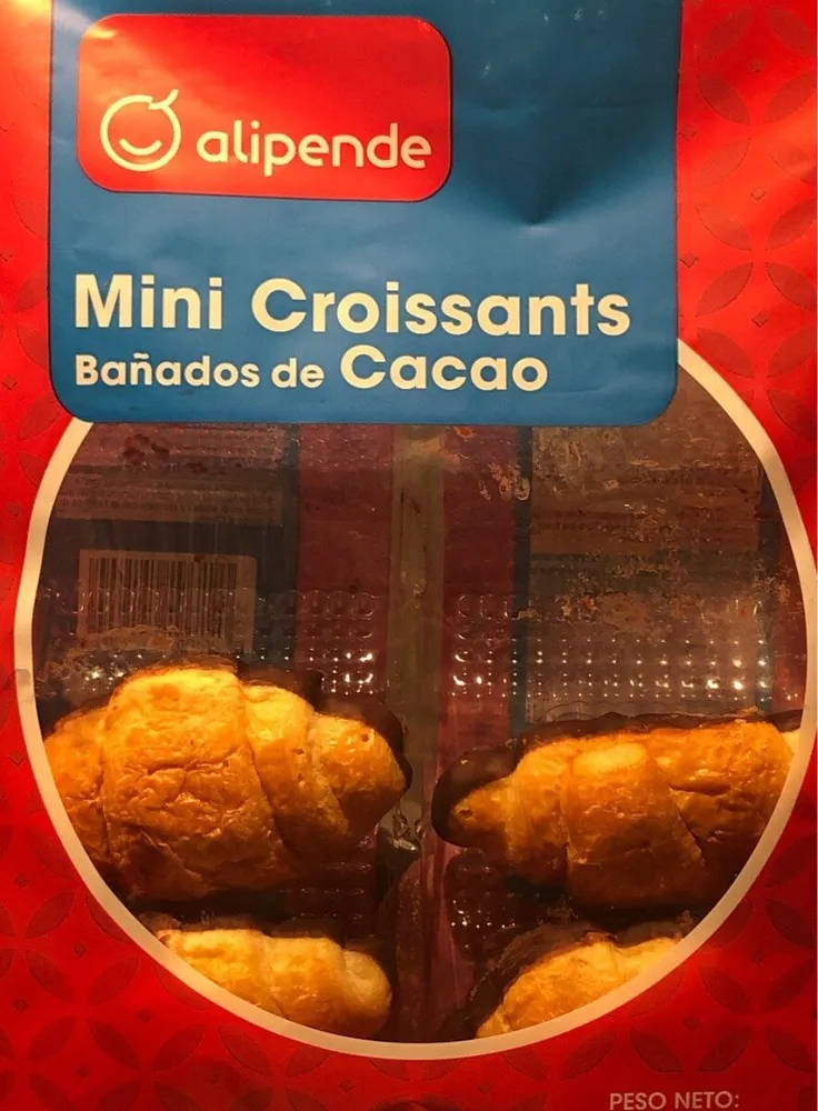 Mini croissants bañados de cacao
