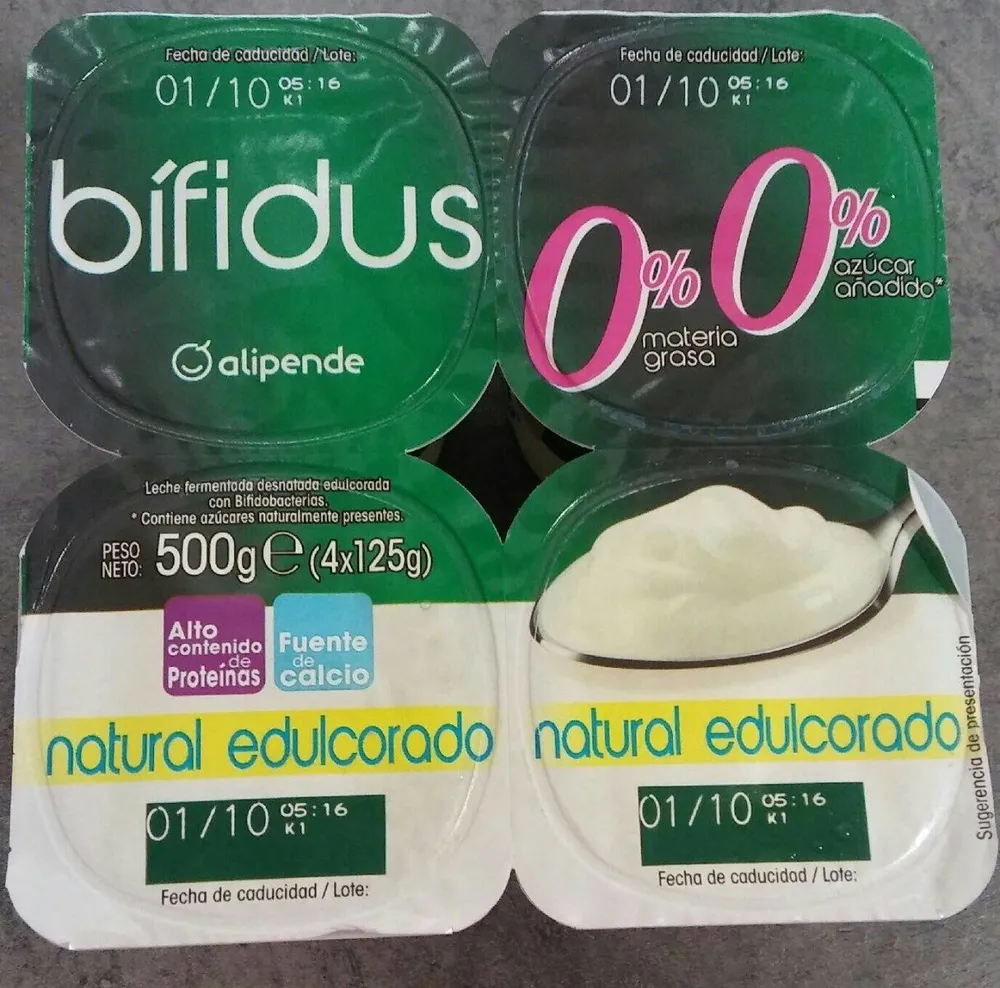 Yogur bífidus 0% edulcorado