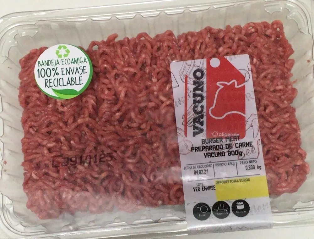 Preparado de carne vacuno