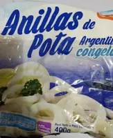 Anillas de pota argentina congeladas