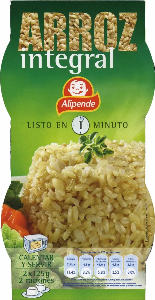 Arroz cocido integral