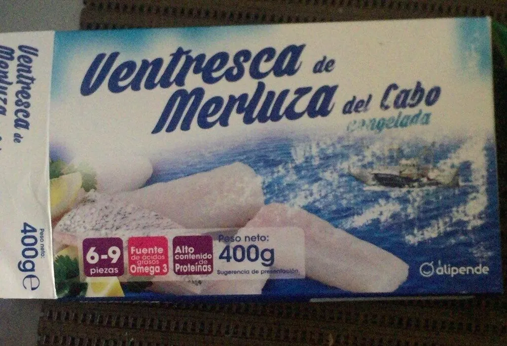 Ventresca de merluza del cabo congelada